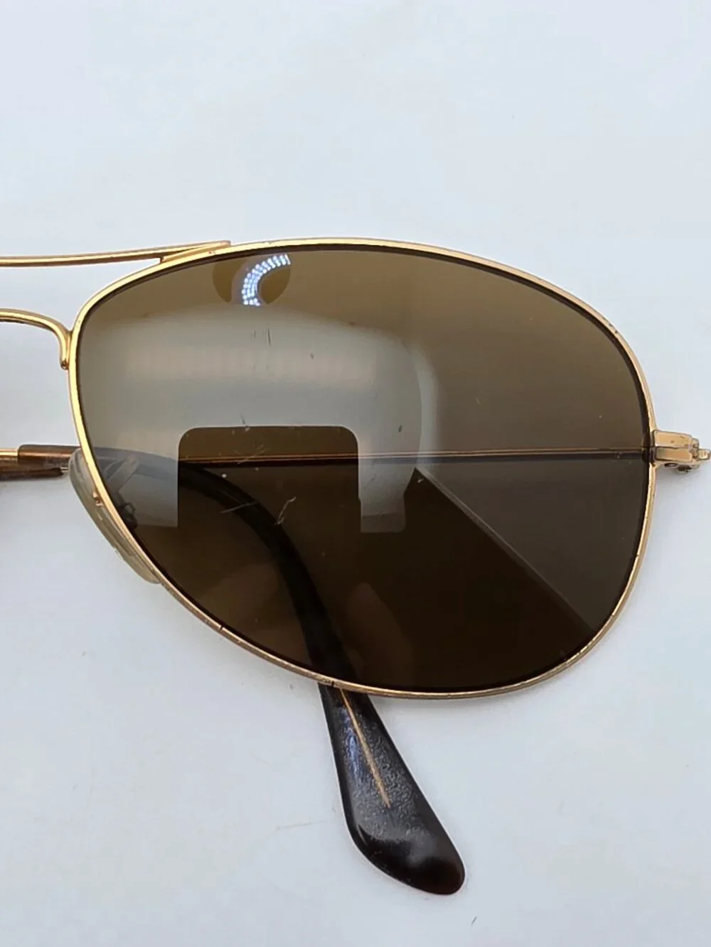 Ray-Ban RB3362 Cockpit Gold Frame Polarized Brown B-15 Lens Aviator Sunglasses